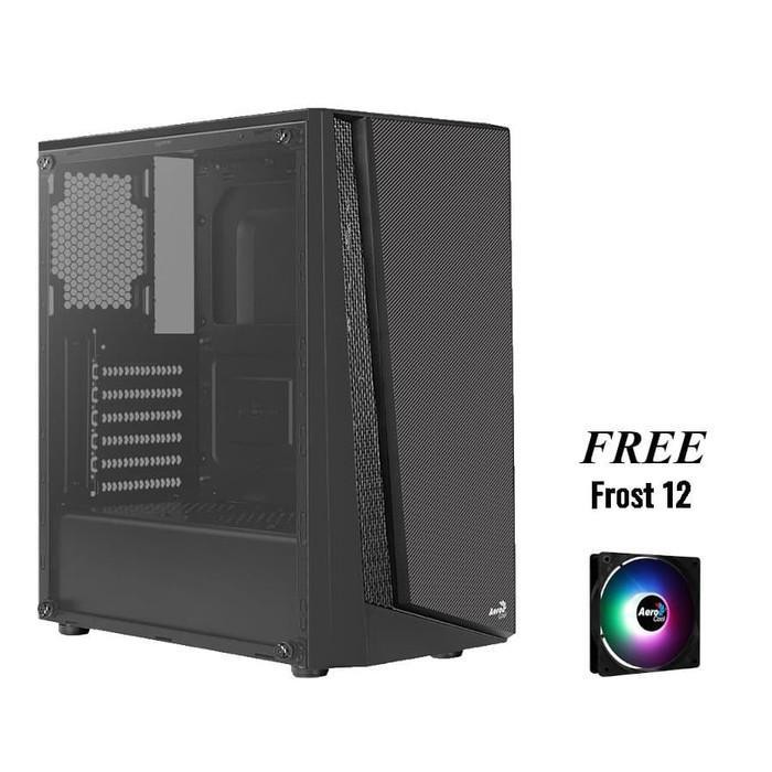 DS AEROCOOL CARBONITE - ATX - TG - Free 1X12CM FAN RGB