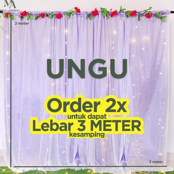 ready Kain Dekorasi Backdrop Tiang Abutai Tile Sudah Dijahit Lamaran Nikahan