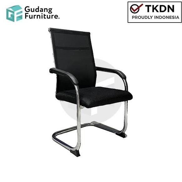 [KURIR & PICK UP DI ] Kursi Hadap Kursi Tamu Kantor Kursi Kerja Tanpa Roda Insperra Hussel