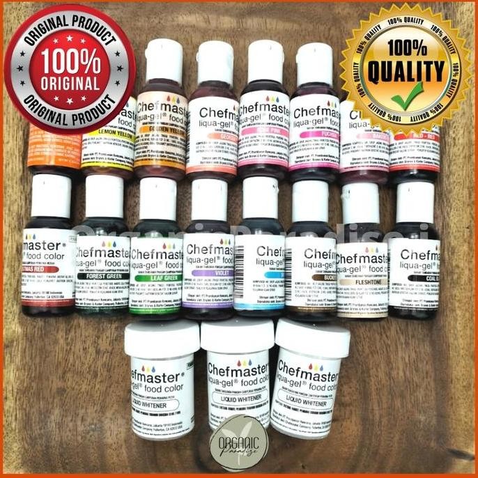 

LM CHEFMASTER LIQUA GEL FOOD COLOURING /PEWARNA MAKANAN /COLOUR GEL 20GR
