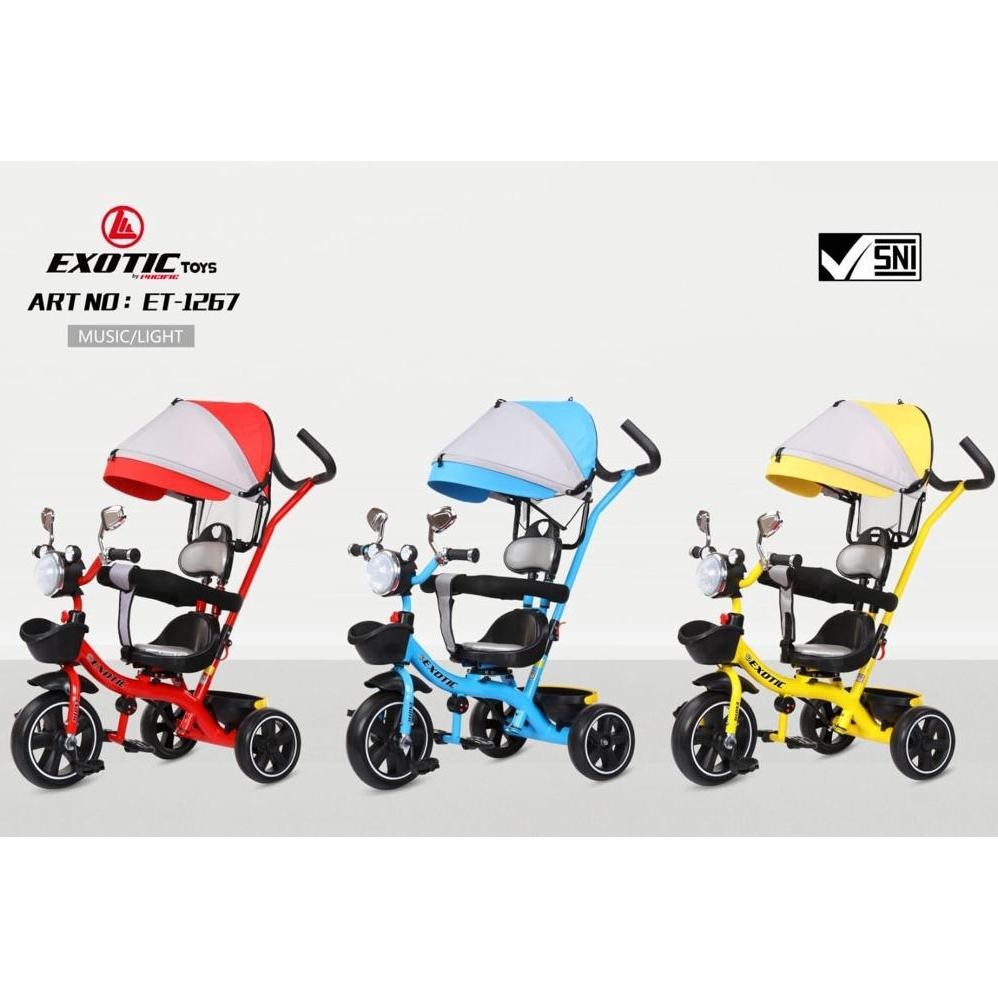 Terlaris Exotic Sepeda 3 Roda Anak 1267 / Tricycle / Sepeda Anak