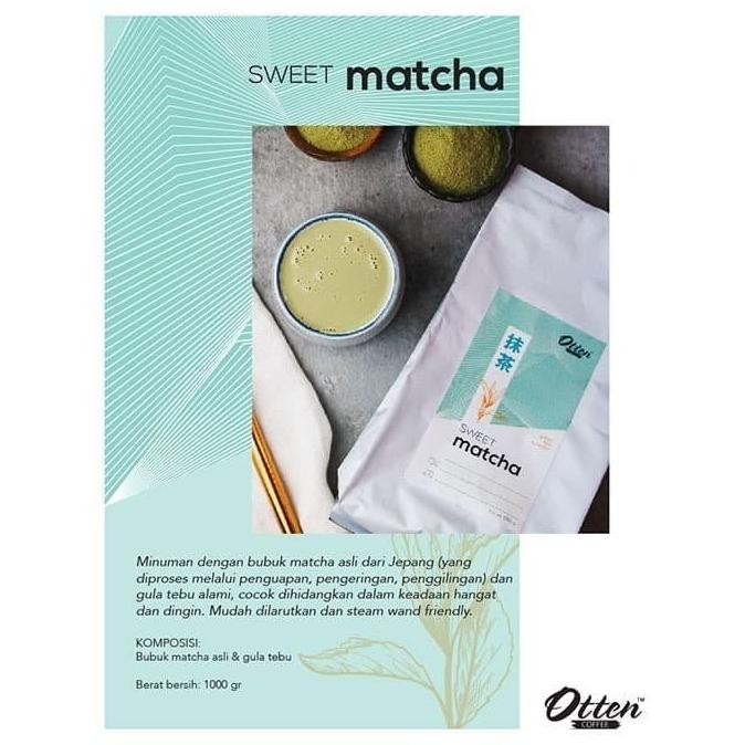 

Terlaris Otten - Sweet Matcha Powder 1 Kg - Minuman Bubuk Ready Stok