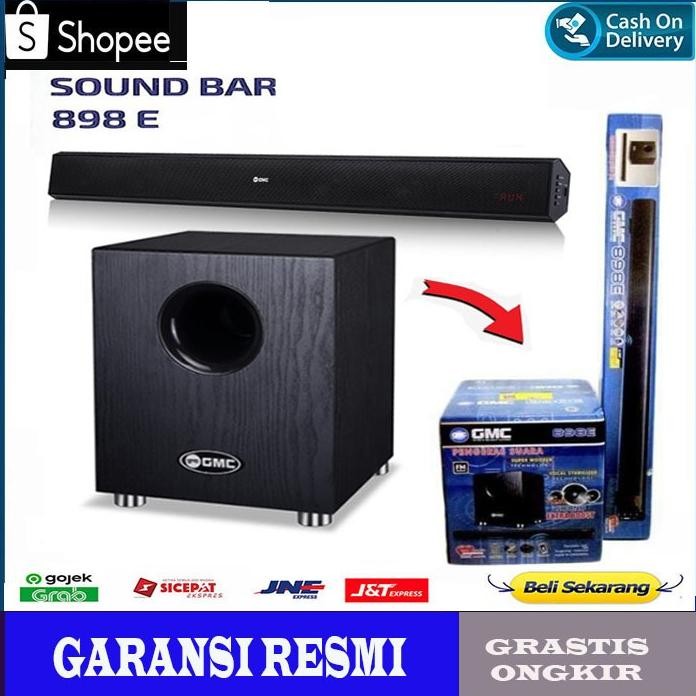 Speaker GMC Speaker Soundbar 898E/GMC 898G Bluetooth Suara exstra Bass ( HOME THEATER ) Original Ber