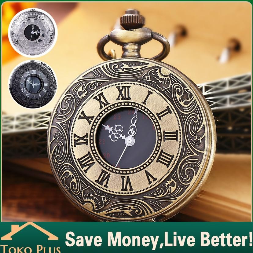 Jam Tangan Unik Saku Vintage Jam Saku Gantung Vintage Pocket Watch - Jam Saku Antik Kuno Kado Hadiah