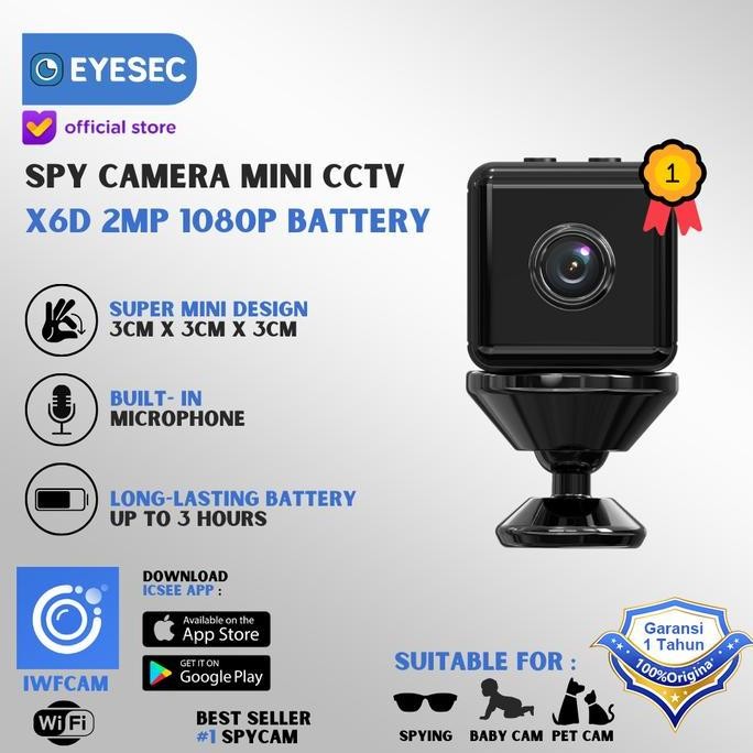 Eyesec Spy Cam Cctv Mini 1080P Kamera Cctv Indoor Wifi