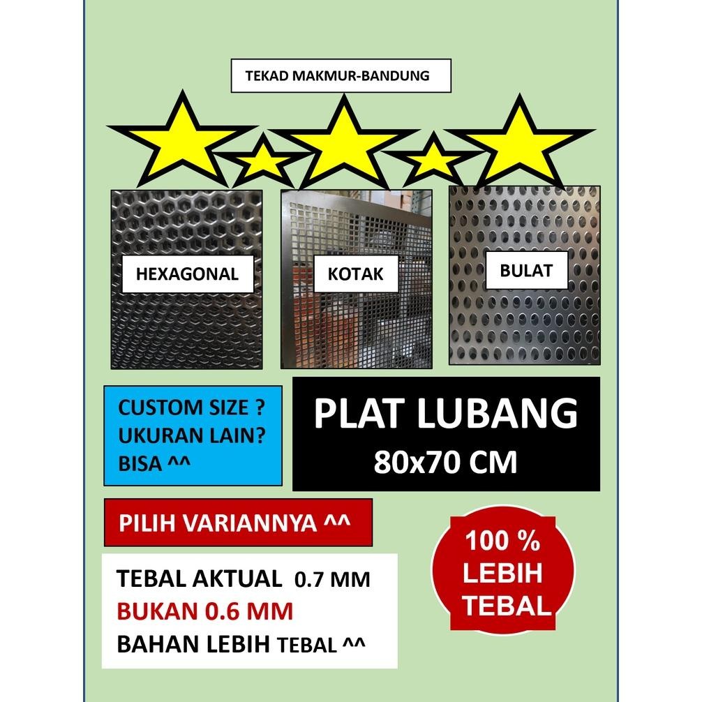 Plat 80x70 - Plat Besi Ram Speaker -  Ram Grill Plat Lubang - Ram Grill Box Sound DiM