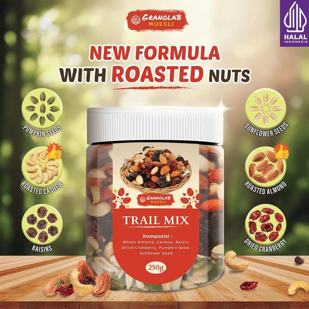 

Kuke Trail Mix 250Gr | Snack Sehat - Almond, Cashew, Raisin, Cranberry, Pumpkin Seed, Sunflower Seed | Cemilan Kacang & Biji-Bijian Fh-46
