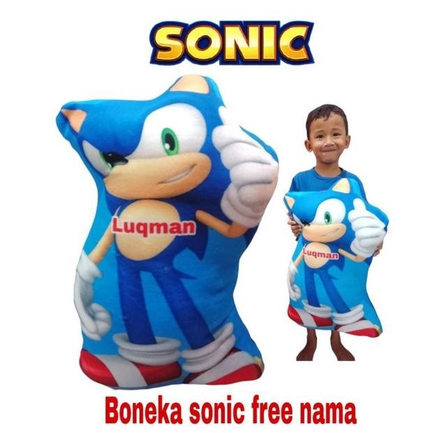 Boneka Karakter Sonic Bantal Sonic Boneka Sonic Mainan Sonic DiM