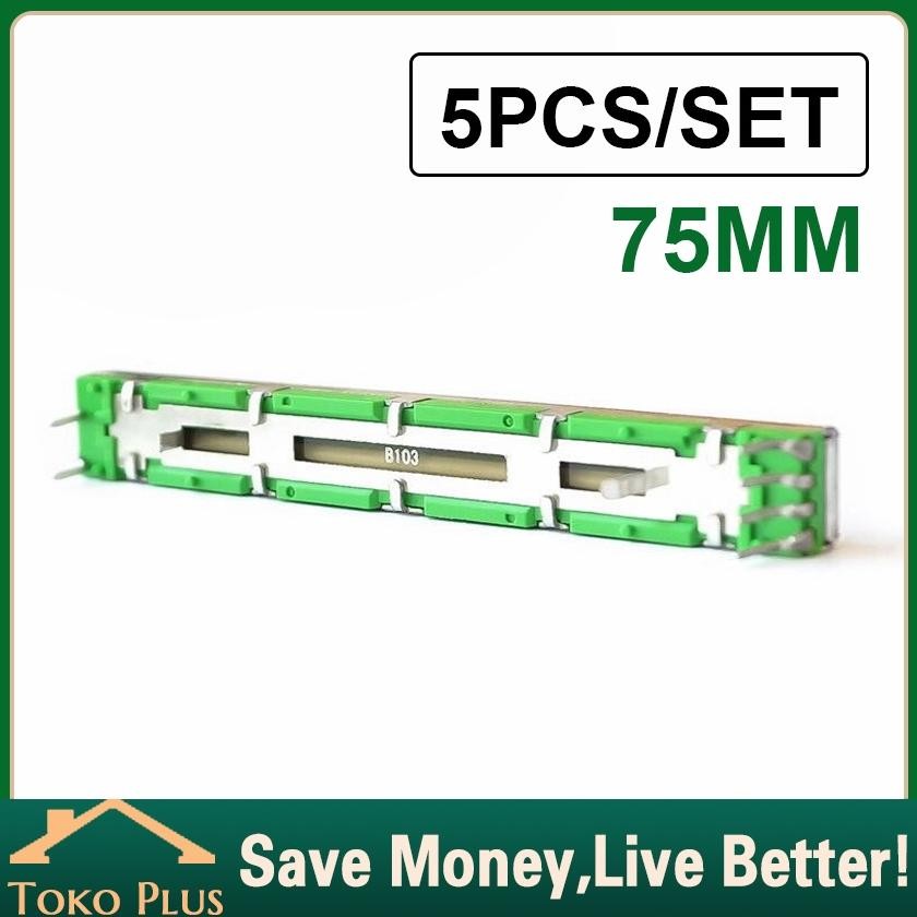 5Pcs Potensio Geser 7.5 cm fader mixer 10k B103 original Mixer Yamaha Behringer dll DiM