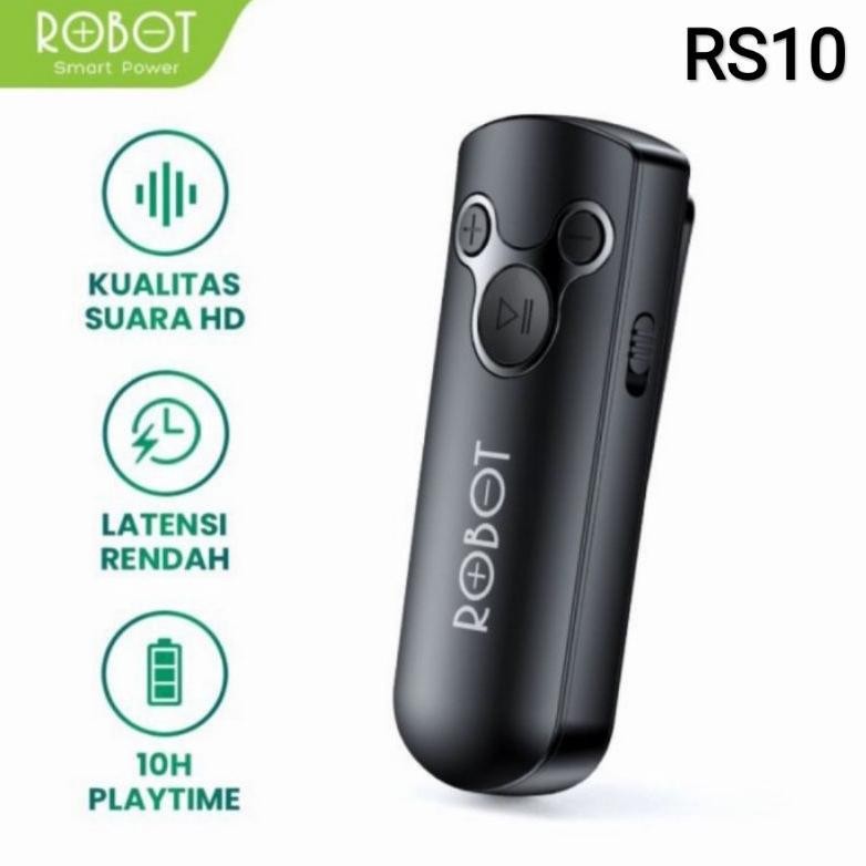 Robot RS10 Bluetooth Receiver 5.0 - Robot Bluetooth Audio Receiver Aux 3.5mm DiM