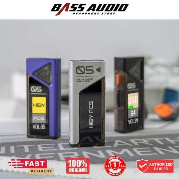 HiBy FC5 with Display Portable HiFi DAC HeadphoneAmplifier DiM