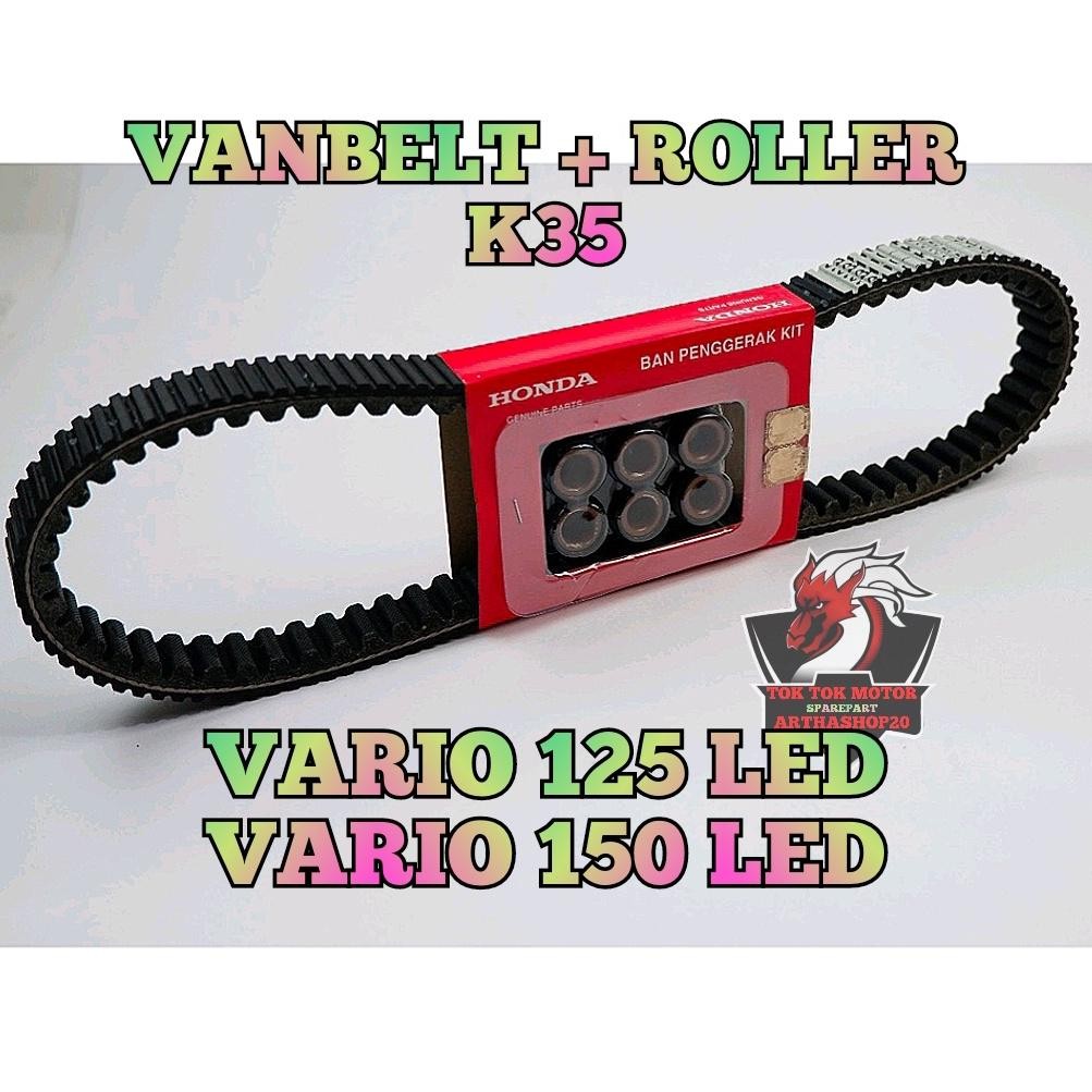 VANBELT ROLLER SATU SET ASLI ORIGINAL HONDA K35 VARIO 125 LED , VARIO 150 LED NEW , VARIO 150 LED V-