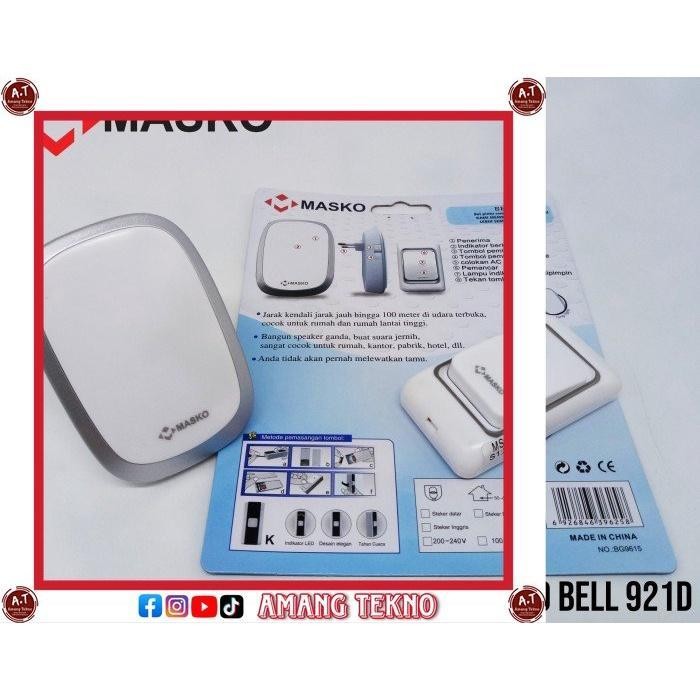 Bel Pintu 36 Musik Wireless / Bell Rumah /Door Tanpa Kabel Masko Termurah Original Dan Terpercaya