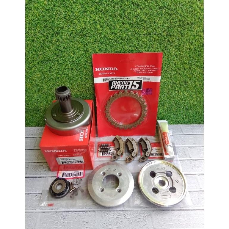 Paket Lengkap Lonceng KWB+Rumah kampas ganda+kampas kopling cage Revo absolute blade 110