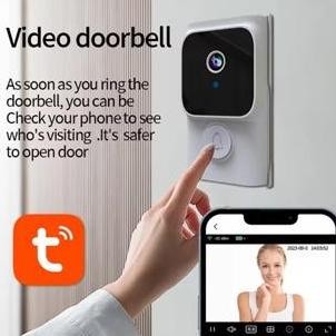 Doorbell Cctv Tuya Y8 / Kamera Bel Nirkabel Wifi Anti Maling / Kamera Bell Cctv Tuya Bell Cctv