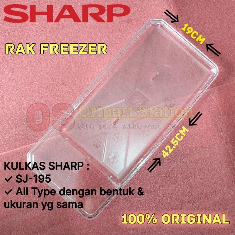 RAK FREEZER KULKAS SHARP 2 PINTU ORIGINAL DiM