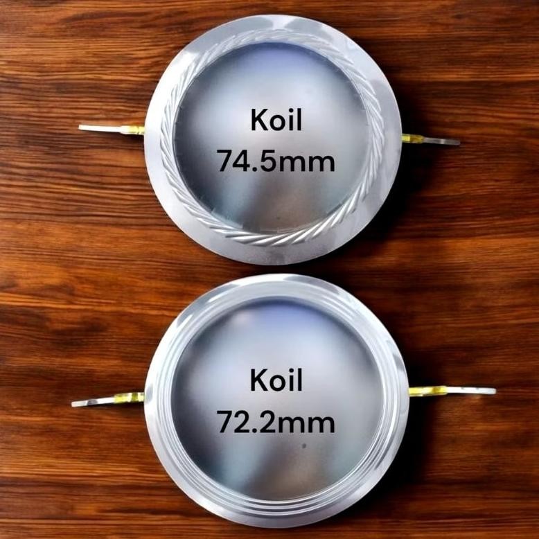 Spul Spool Tweeter Twiter TITANIUM 72,2 mm dan 74,4 mm Tanpa Pangkon DiM