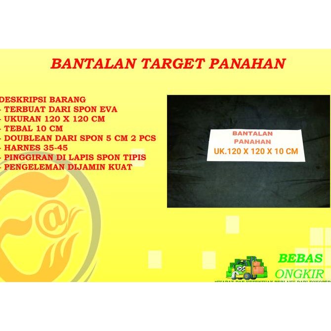 TERBARU BANTALAN TARGET PANAHAN SPON ATI SPON EVA 120 X 120 X 10 CM