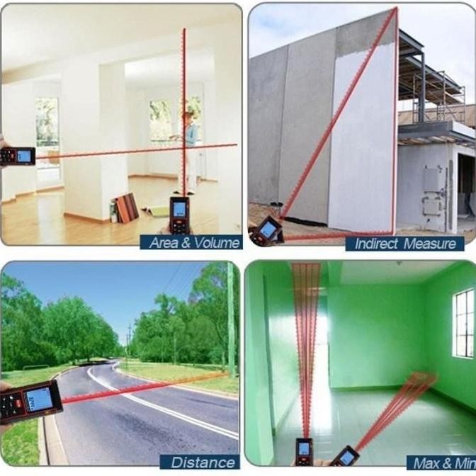 Sndway Meteran Laser Digital Distance 100 Meter Kualitas Terbaik Harga Termurah