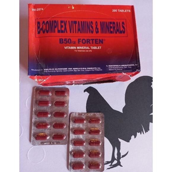 NEWW B50/ Forten ,B-Complex vitamins & Minerals untuk ayam aduan / per pepel