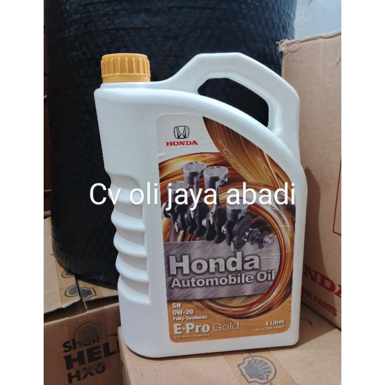 Oli Mesin Mobil Honda Epro E-pro Gold OW-20 | 4 liter OLI HONDA