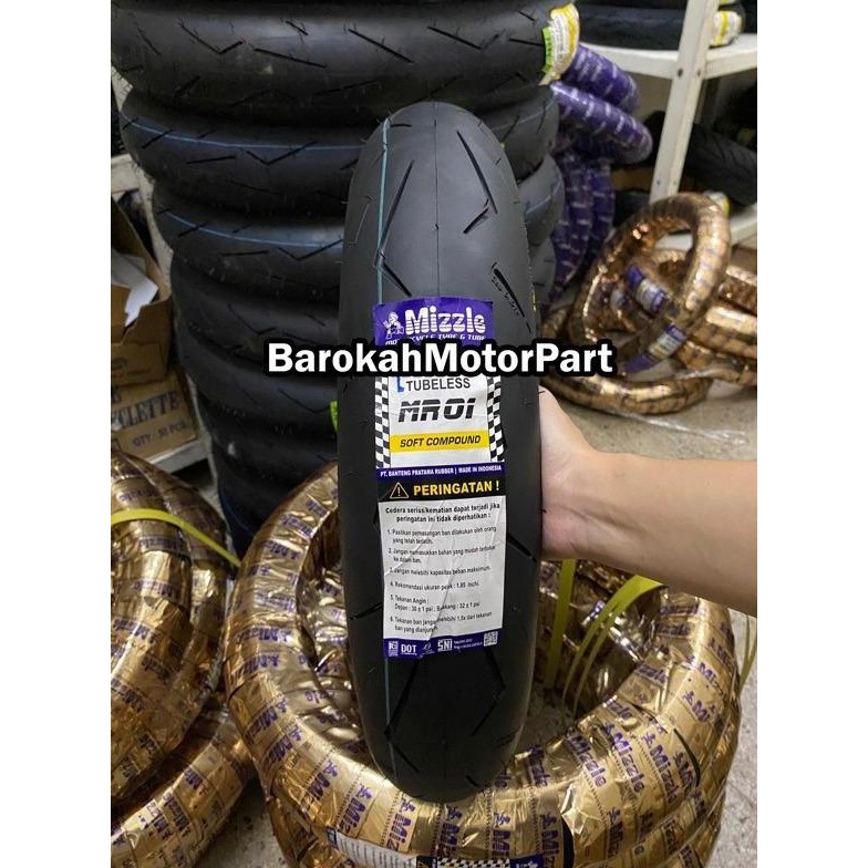 Produk Baru Ban Donat Mizzle MR01 90/80-14 Soft Compound Mio Beat Vario Soul GT 125 Ring 14