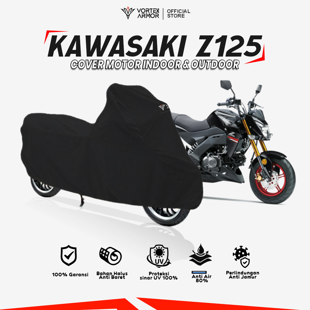 Cover Motor Kawasaki Z125 / Sarung Motor Kawasaki Z125 / Tutup Kawasaki z125 pro