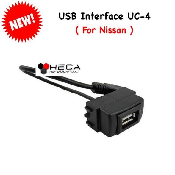 New Kabel UC-4 Charger Head Unit Nissan Kabel USB Interface Charging Mobil
