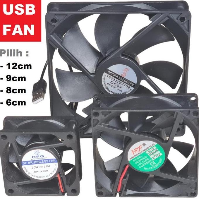 COOLING FAN USB KIPAS PENDINGIN TV BOX WIFI ROUTER AQUASCAPE AQUARIUM
