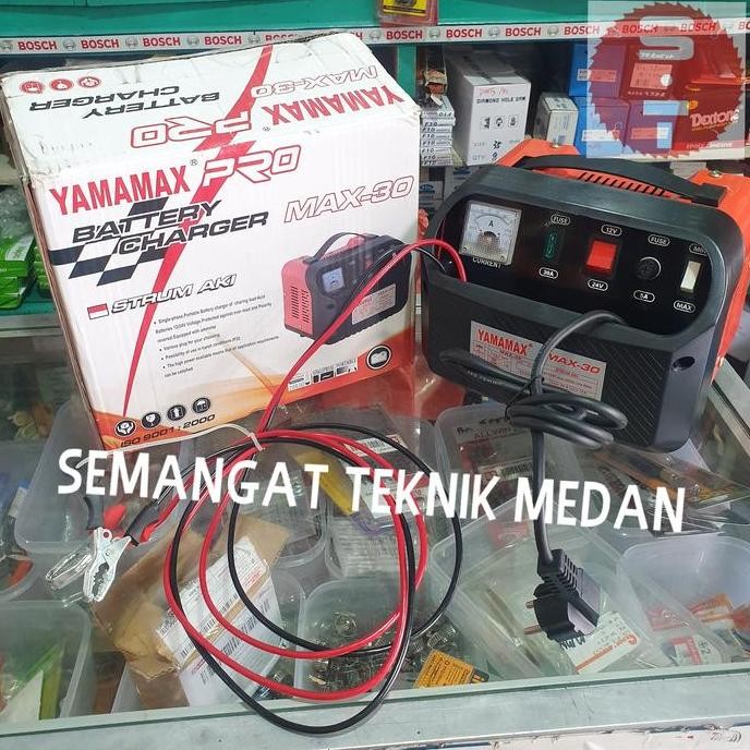Diskon Charger Battery Max30 Cas Aki Mobil Motor 12V Yamamax Power
