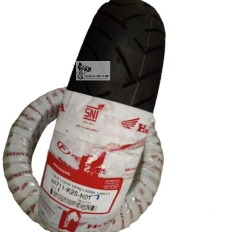 BAN TUBLES DEPAN RING 14 (K2S) VARIO 160,PCX 150 (100/80-14) FEDERAL ORIGINAL AHM