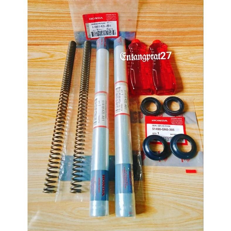 As shock depan + Per shock KZL + Seal shock + Abu + Oil shock Honda Beat fi, Vario 125 fi old, Vario