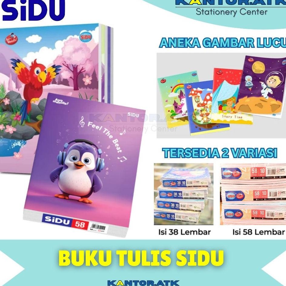 

Buku Tulis Sidu 58 Lembar 1Pak Isi 10Buku Sinar Dunia