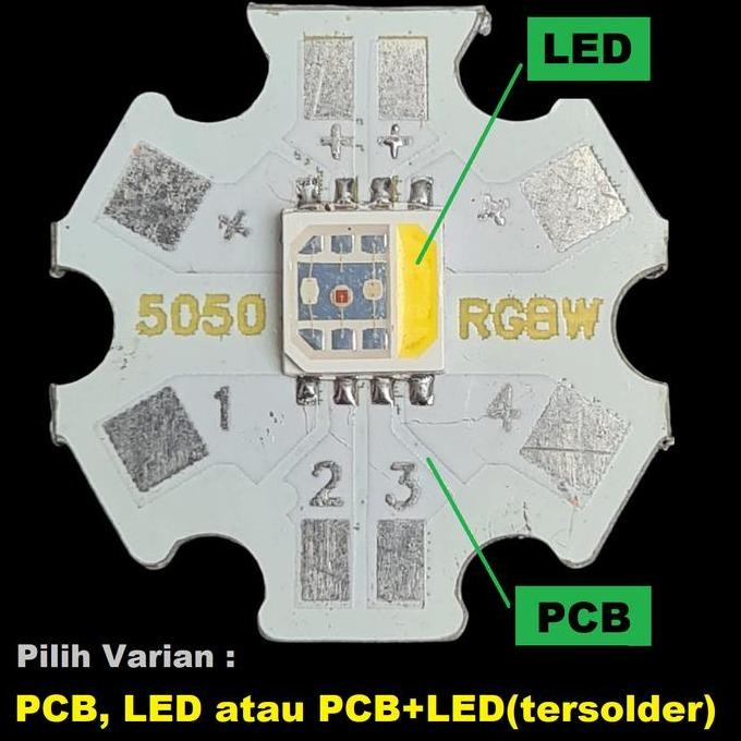 HPL RGBW SMD LED 5050 RED GREEN BLUE WHITE MERAH HIJAU BIRU PUTIH