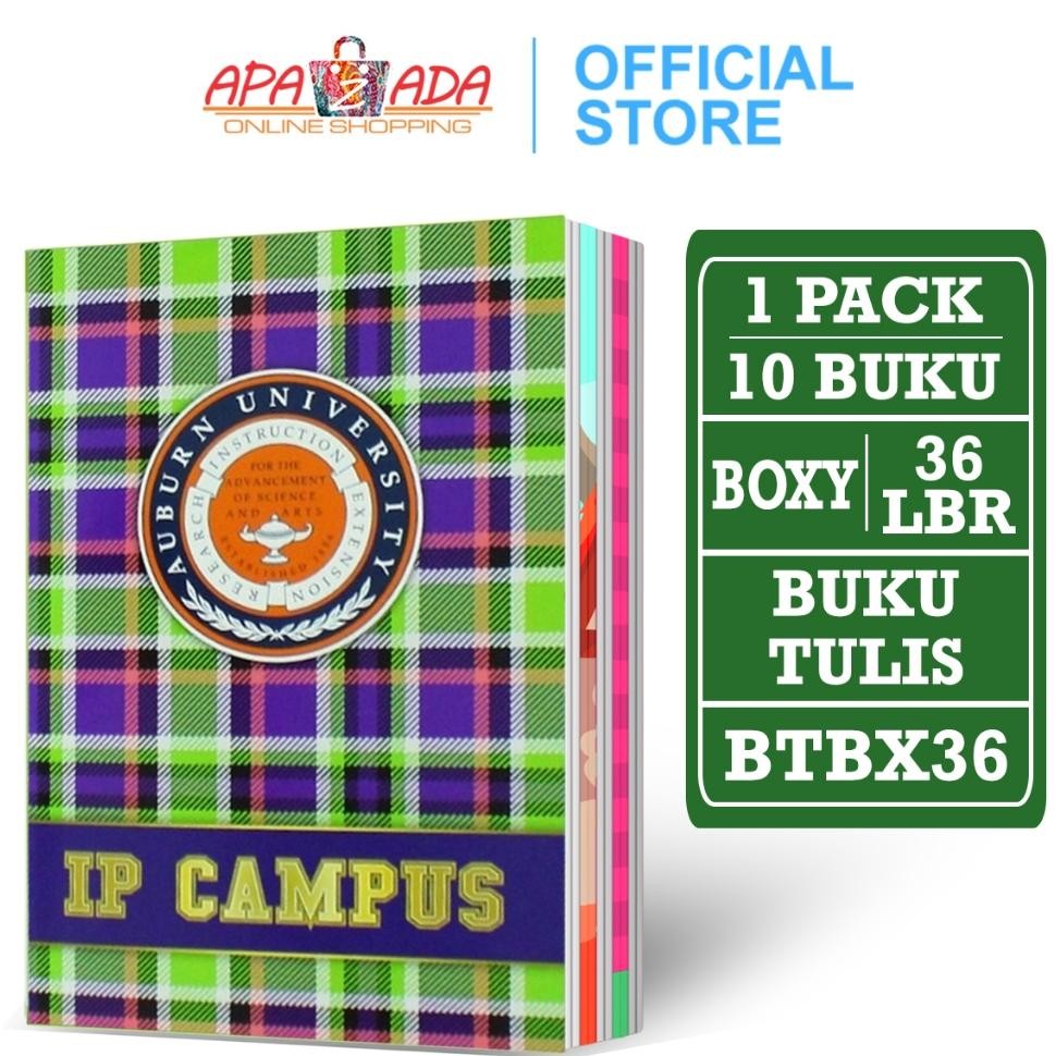 

Apazada Buku Tulis Boxy Ip Campus 36 Lembar 1 Pa 10 Pcs Buku Buku Tulis Sekolah
