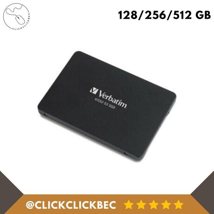 BEBAS ONGKIR - SSD VERBATIM 128/256/512GB Vi550 S3 - 2.5" Inch SATA 3 III 3D Nand