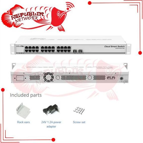 Mikrotik Css 326 24G 2S+ Rm Css326-24G-2S+Rm New Stok