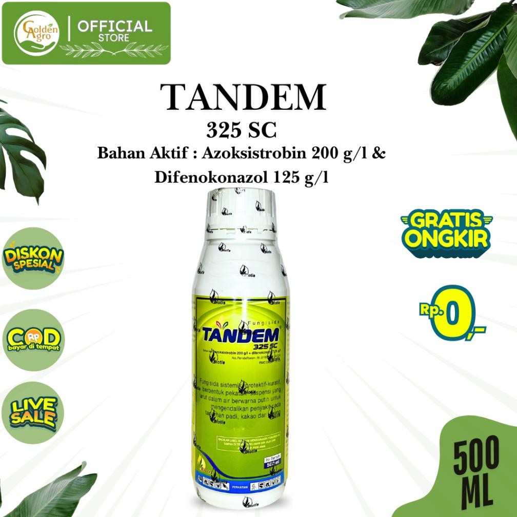 FUNGISIDA TANDEM 325SC SC 500ML 500 ML BIOTIS ORIGINAL AZOKSISTROBIN DIFENOKONAZOLE
