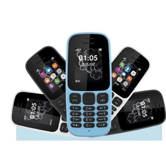 Hp Nokia 105 2017 Baru [Garansi 1 Tahun] - Hp Jadul Dual Sim, Baterai Awet, Radio, Senter