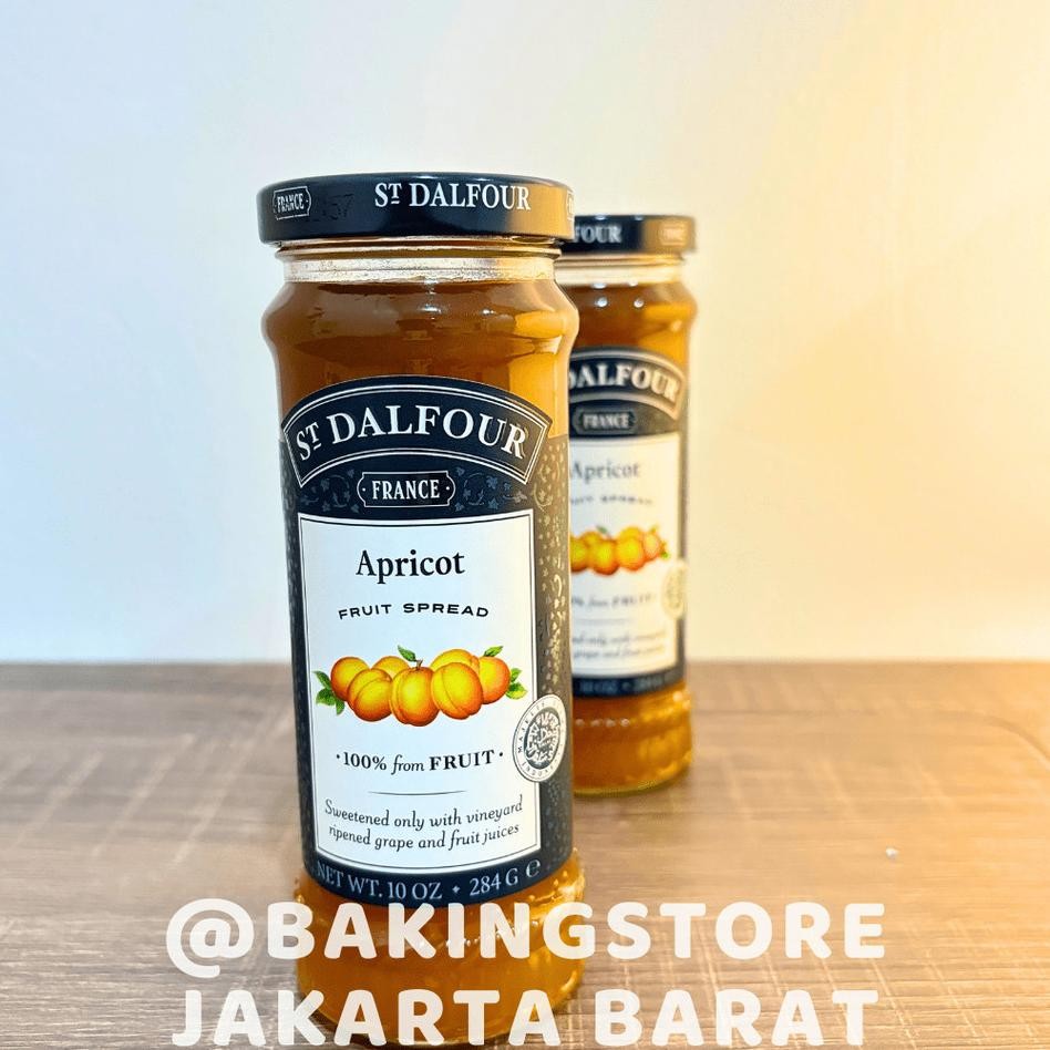 

Selai St. Dalfour Apricot Jam Fruit Spread 10 Oz 284 Gr
