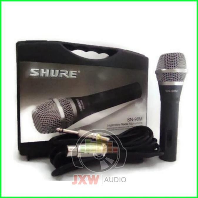 Tersedia Mic Kabel SHURE SN-98M + Koper | Microphone Shure SN 98 M Ori Kabel