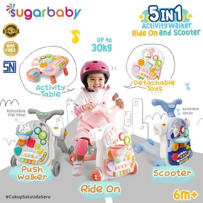 5in1 Activity Walker, Ride-On and Scooter/Push walker/Activity walker/Baby walker