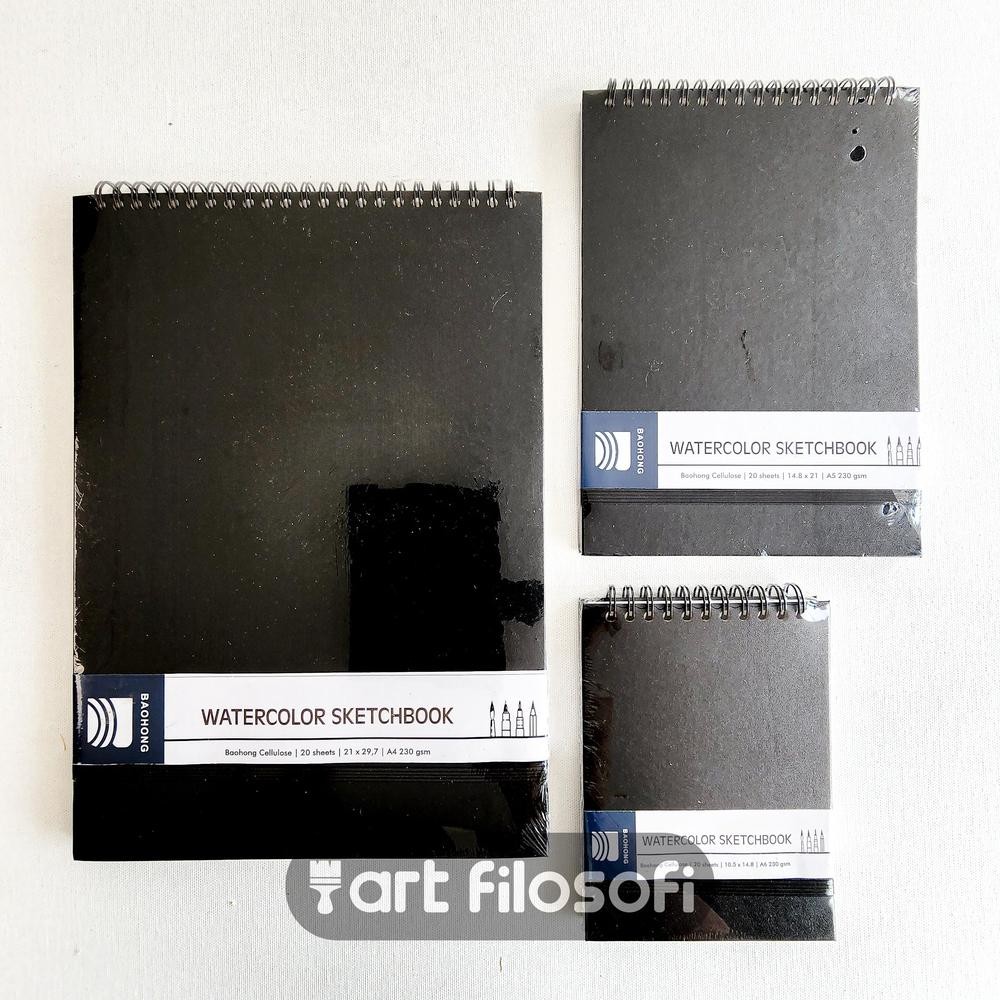 

Viral Baohong Celullose Watercolor Binder Sketchbook | Buku Cat Air Viral