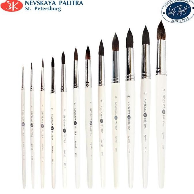

Promo Nevskaya Palitra White Night Squirrel Brush - Kuas Cat Lukis Air Watercolor Artist