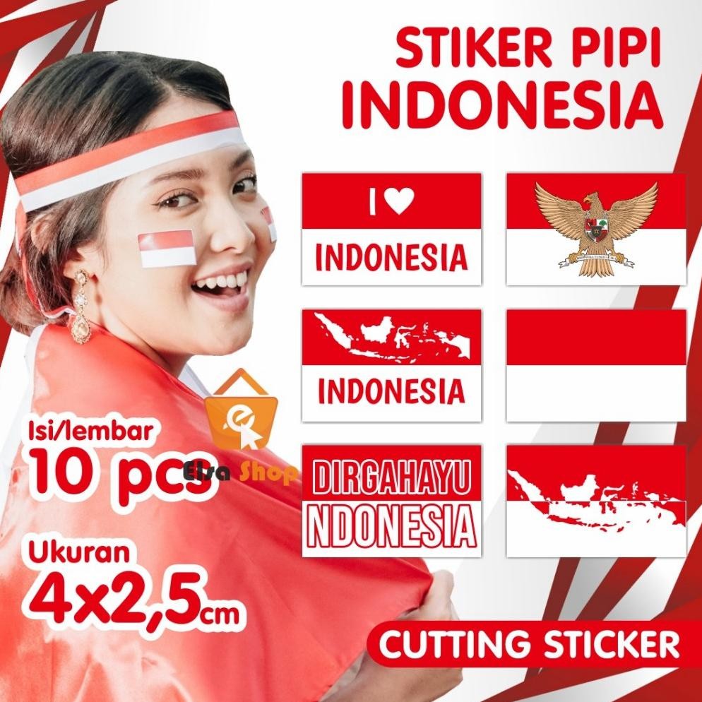 

Murah Meriah Stiker Pipi Bendera Indonesia - Sticker Pipi