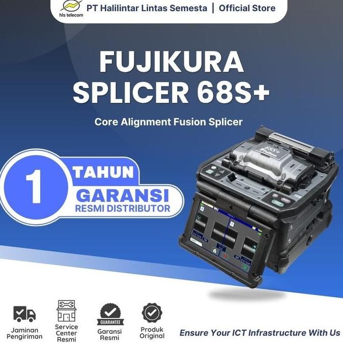 FUJIKURA SPLICER 68S+ CORE ALIGNMENT FUSION SPLICER | ALAT SAMBUNG FIBER OPTIK | GARANSI DISTRIBUTOR