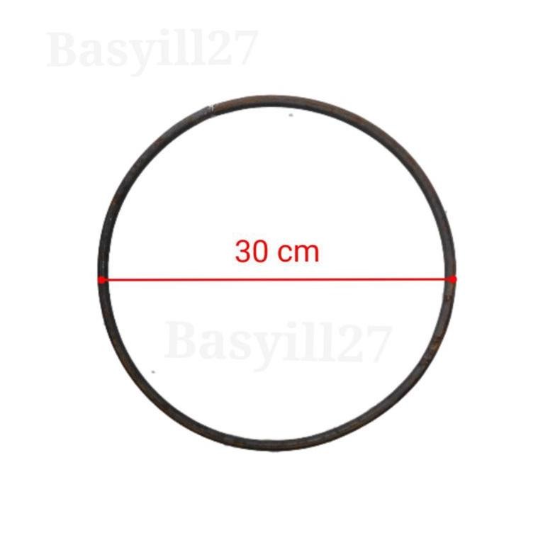 Eq-77 Kargo / Ring Besi / Besi Besar 6Mm /Lingkaran Besi Ring Bulat / Dekorasi Besi