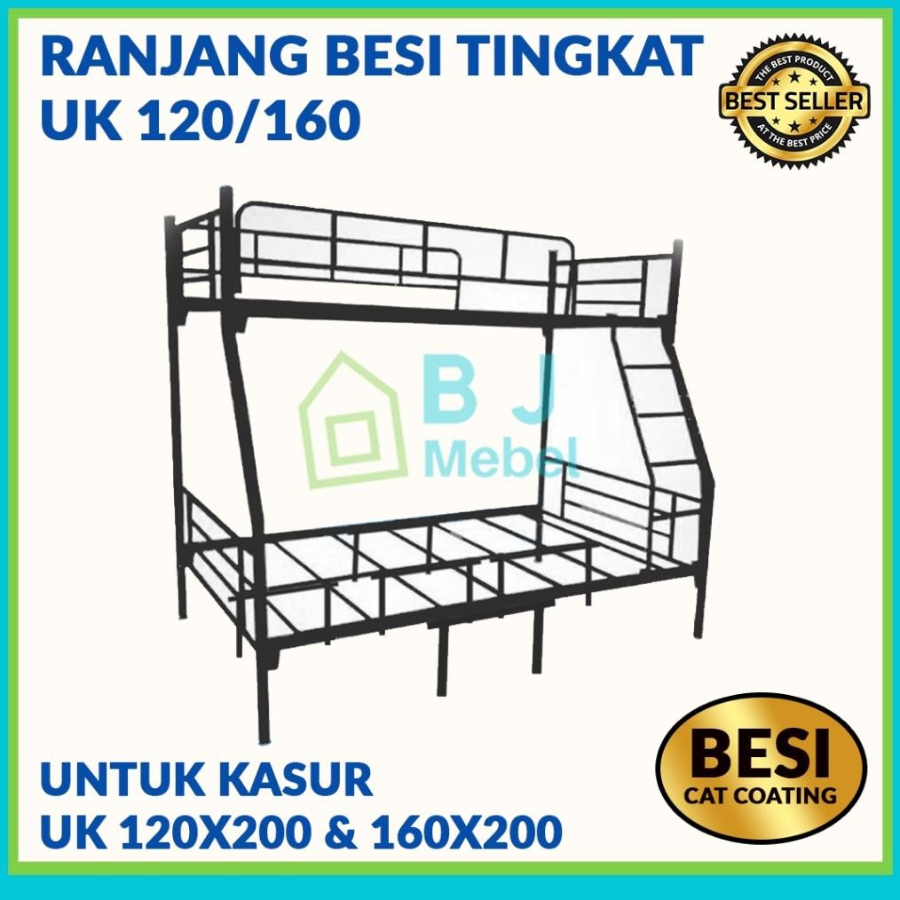 Ranjang Susun / Ranjang Tingkat / Ranjang Besi Uk 160/120