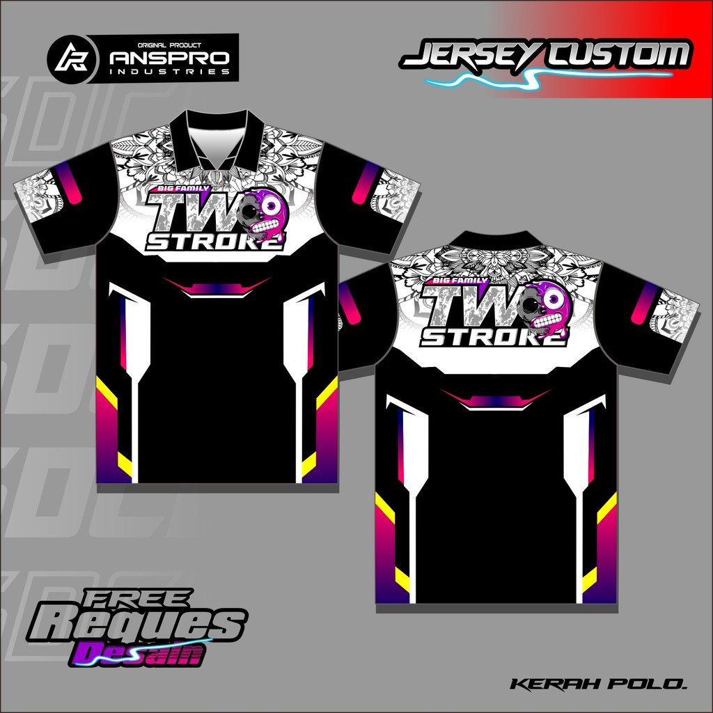 Jersey racing kerah polo jersey kerah polo motif racing bisa request bebas jersey racing joki dragg