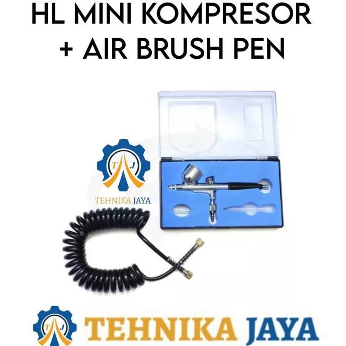 Promo Kompresor Mini Set + Air Brush Cat H&L Mini Compressor Complete Set | Air Brush Set Lengkap + 